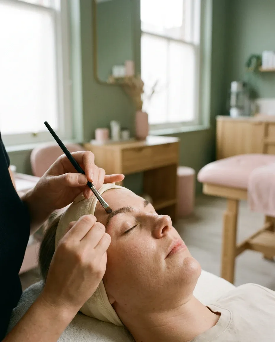 Brow shaping in the treatment room